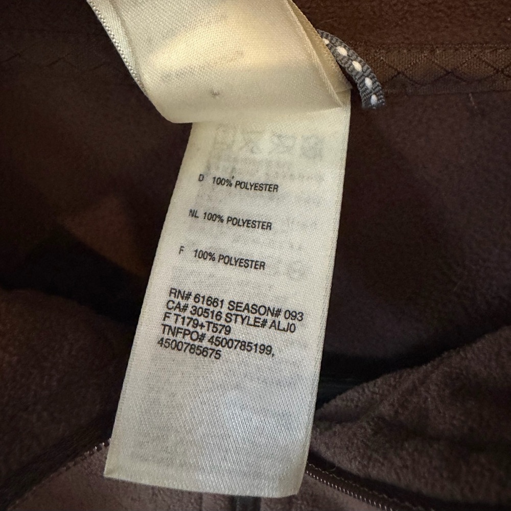 The North Face Brown Fleece Quarter Zip Pullover Women’s Medium Cozy Outdoor - Picture 4 of 4